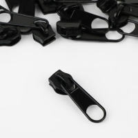 Набор: рулонная молния &laquo;Спираль&raquo; №5, 10 м, 20 бегунков, 40 верхних ограничителей, 20 нижних ограничителей, цвет чёрный