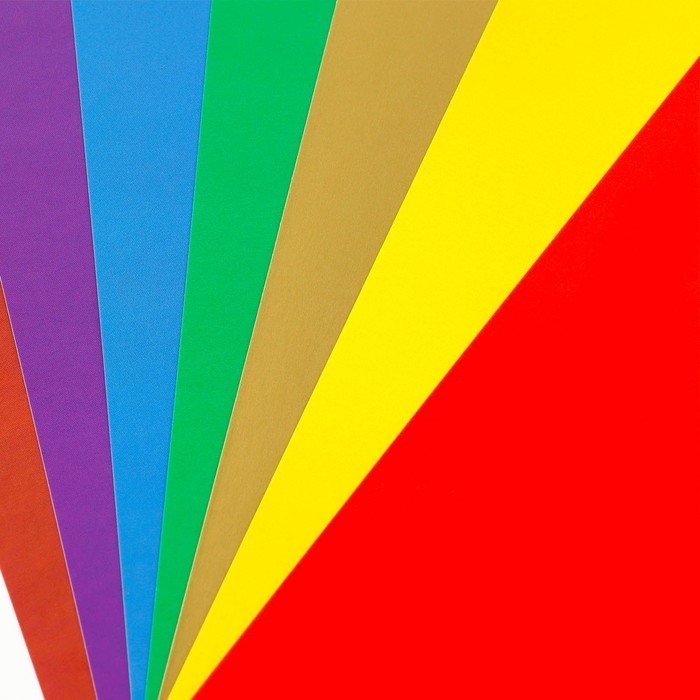 Картон цветной А4 мелованный односторонний 10 листов 10 цветов &laquo;1 сентября:Совушка&raquo; золото и серебро 220 г