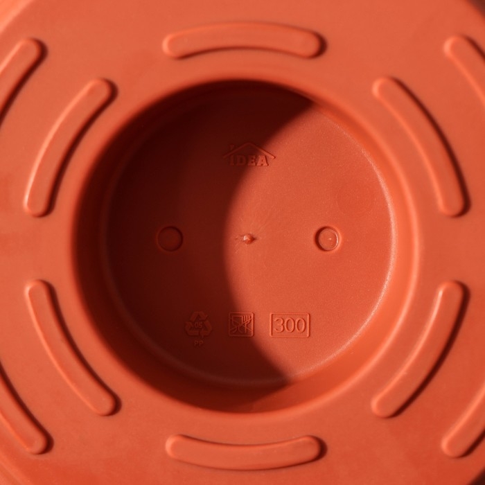 Кашпо-миска «Ливия», d=30 см, 4 л, цвет терракот Кашпо-миска «Ливия», d=30 см, 4 л, цвет терракот