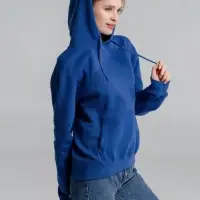 Толстовка с капюшоном Slam 320, ярко-синяя, размер S