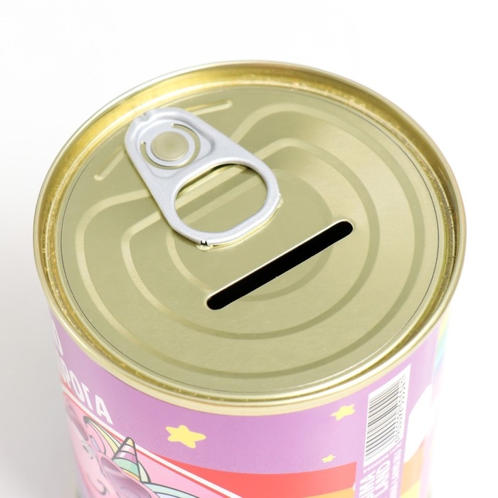 Копилка-банка металл "Накоплю и куплю. Единрог"