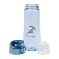 Бутылка для воды, 750 мл, "Движение - жизнь", голубая Бутылка для воды, 750 мл, "Движение - жизнь", голубая