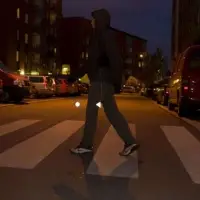 Пешеходный светоотражатель &laquo;Круг&raquo;, белый