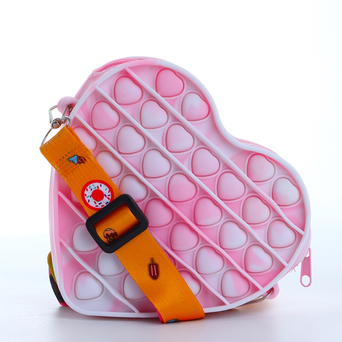 Сумка детская на молнии &laquo;Выбражулька&raquo;, цвет розовый