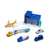 Набор игровой &laquo;Аэропорт&raquo; с металлическими машинами, МИКС
