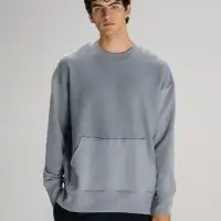 Свитшот оверсайз унисекс Vozduh, светло-серый, размер M/L