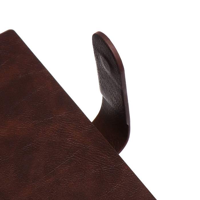 Органайзер на гребне, А5, 80л, клетка, обл.кожзам, с хлястиком, коричневый Органайзер на гребне, А5, 80л, клетка, обл.кожзам, с хлястиком, коричневый