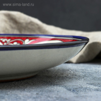 Ляган Риштанская Керамика "Цветы", 32 см, красный Ляган Риштанская Керамика "Цветы", 32 см, красный