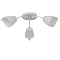 Люстра Оникс 3х15Вт E27 белый50х50х15см BayerLux Люстра Оникс 3х15Вт E27 белый50х50х15см BayerLux