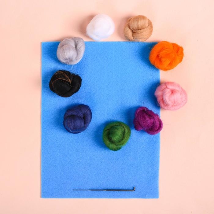 Валяние из шерсти. Картина &laquo;Котёнок&raquo;, А5, набор для творчества