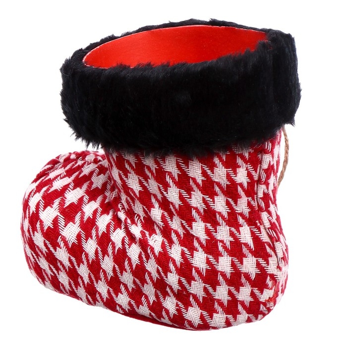 Конфетница &laquo;Сапожок&raquo;, красный