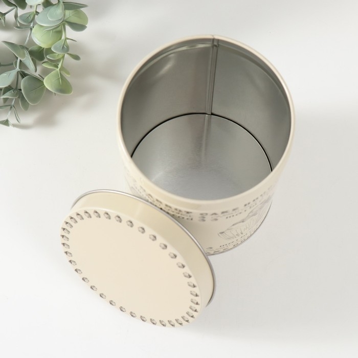 Шкатулка металл цилиндр "Сладкая выпечка" набор 4 шт 9,5х6; 11х7,5; 12,5х9; 14х10,5х10,5 см   975901