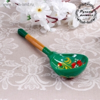 Ложка «Зеленушка», столовая, 19×6 см, хохлома, микс Ложка «Зеленушка», столовая, 19×6 см, хохлома, микс