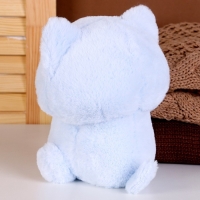 Мягкая игрушка &laquo;Кот&raquo; в очках, 20 см, цвет голубой