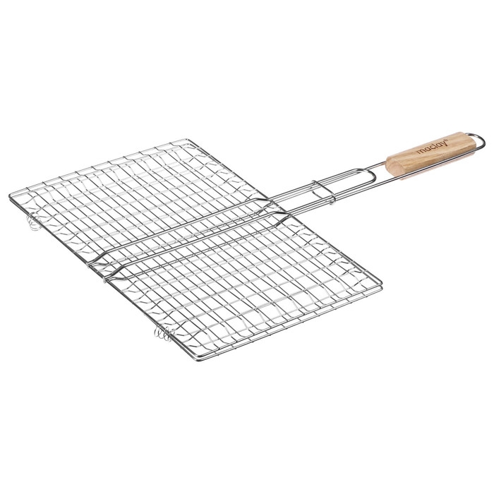 Решётка гриль для рыбы maclay, 25x34 см, нержавеющая сталь, для мангала