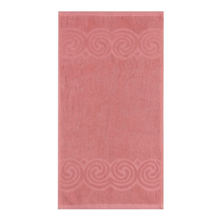 Полотенце махровое Love Life Border, 70х130 см, цвет пыльно-розовый, 100% хлопок, 380 гр/м2