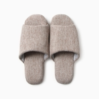 Тапочки женские с открытым носом ECO размер 36-37, бежевый