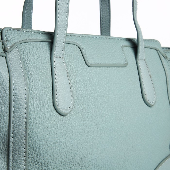 Сумка женская тоут на молнии, цвет бирюзовый Сумка женская тоут на молнии, цвет бирюзовый