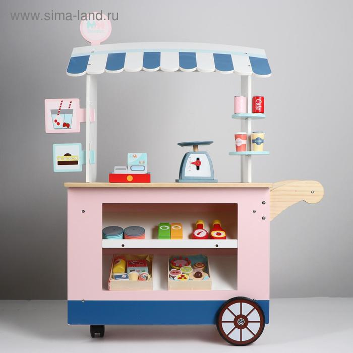 Продуктовая лавка &laquo;Мечта&raquo;, на колёсах, 74 &times; 30 &times; 102 см