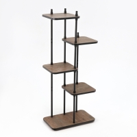 Подставка для цветов LAKSI ЮНА, 288x503x1175, черный/сосна санторини Подставка для цветов LAKSI ЮНА, 288x503x1175, черный/сосна санторини