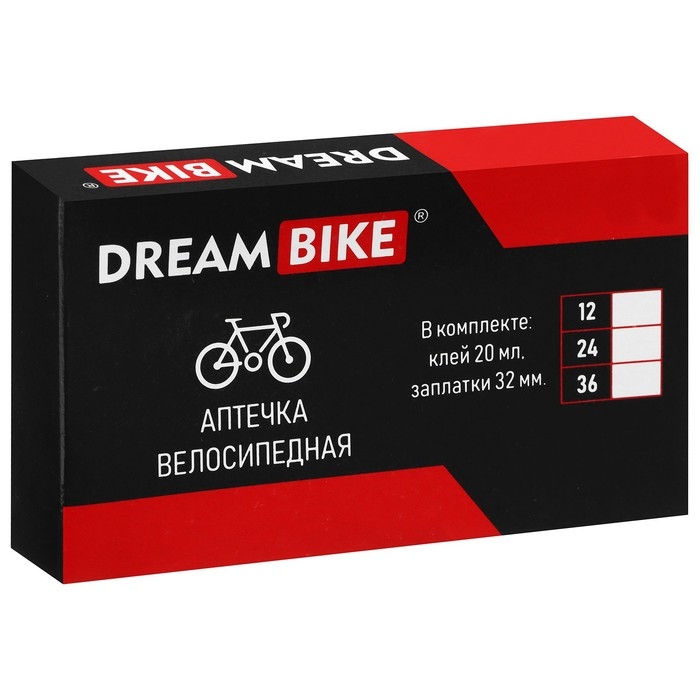 Аптечка велосипедная Dream Bike, 24 заплатки Аптечка велосипедная Dream Bike, 24 заплатки
