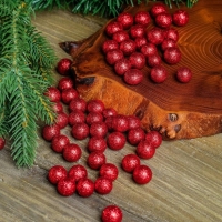 Фигурка для поделок и декора «Шар», набор 55 шт., размер 1 шт: 0,5 — 1 см, цвет красный Фигурка для поделок и декора «Шар», набор 55 шт., размер 1 шт: 0,5 — 1 см, цвет красный