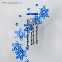 Музыка ветра пластик "Цветок" 4 трубочки + 11 фигурок Музыка ветра пластик "Цветок" 4 трубочки + 11 фигурок