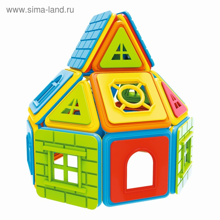 Конструктор магнитный &laquo;Замок&raquo;, 204 детали