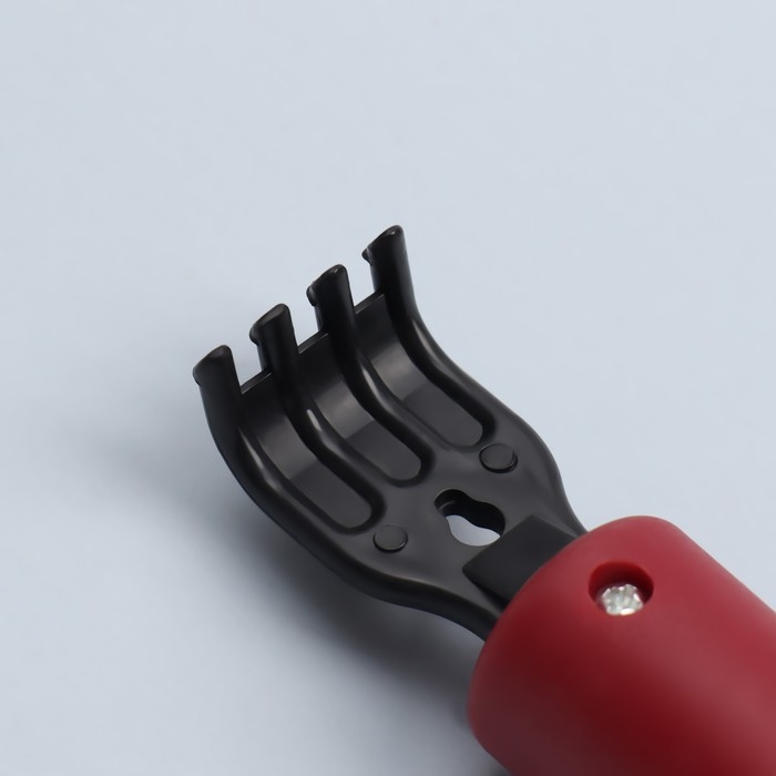 Массажёр-чесалка «Отдых», двусторонний, универсальный, 35 × 6 × 8 см, цвет красный/чёрный Массажёр-чесалка «Отдых», двусторонний, универсальный, 35 × 6 × 8 см, цвет красный/чёрный