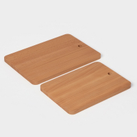 Нaбор досок разделочных нa подстaвке Adelica, 2 шт: 30&times;21 см, 35&times;24,5 см, мaссив букa