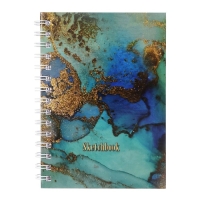 Скетчбук А5, 80 листов на гребне по длинной стороне "Мрамор", твёрдая обложка, блок 100 г/м² Скетчбук А5, 80 листов на гребне по длинной стороне "Мрамор", твёрдая обложка, блок 100 г/м²