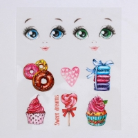 Термопереводки для кукол &laquo;Сладкое настроение&raquo;, 14.5 &times; 23.5 см