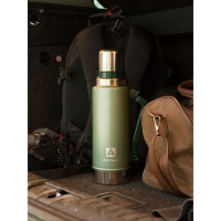 Термос "Арктика. Уазик", 1.25 л, с ручкой, сохраняет тепло 40 ч, зеленый