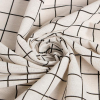 Скатерть Доляна "Клетка" 145х200&plusmn;3см,100%пэ, рогожка 130 гр/м