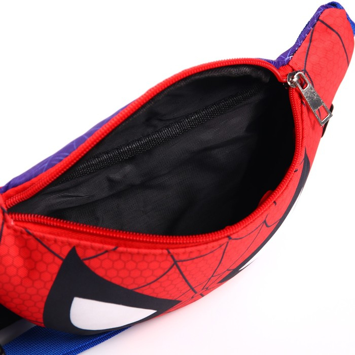 Сумка поясная, 25х6х13 см, Человек-паук. р-р ремня 48-93 см
