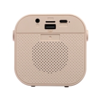 Мини караоке-система K12, 5 Вт, 2 микрофона, 800/400мАч, Jack 3.5, Type-С, USB, RGB,бежевая Мини караоке-система K12, 5 Вт, 2 микрофона, 800/400мАч, Jack 3.5, Type-С, USB, RGB,бежевая