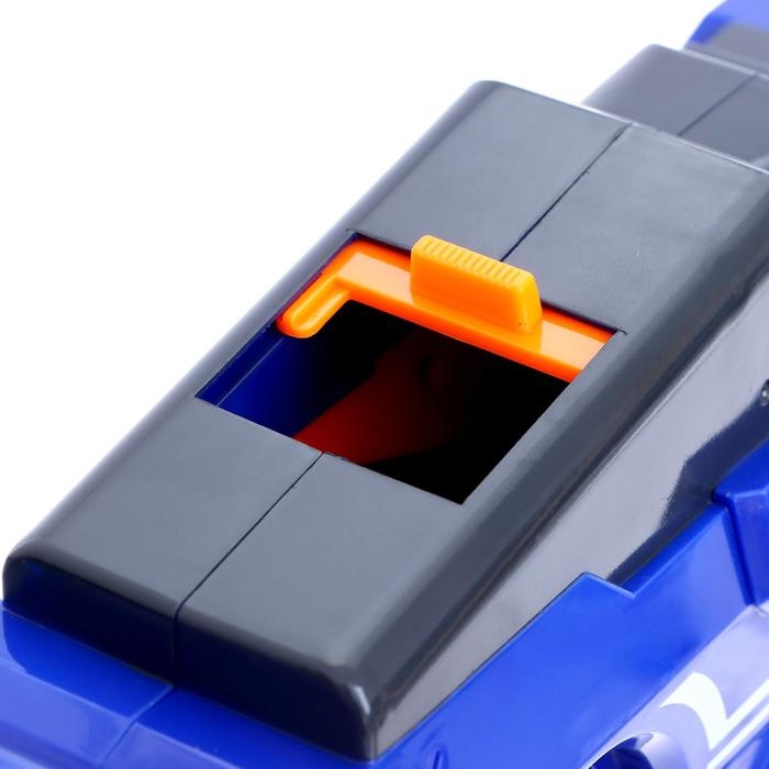 Бластер «Демон», стреляет мягкими шариками, работает от батареек Бластер «Демон», стреляет мягкими шариками, работает от батареек