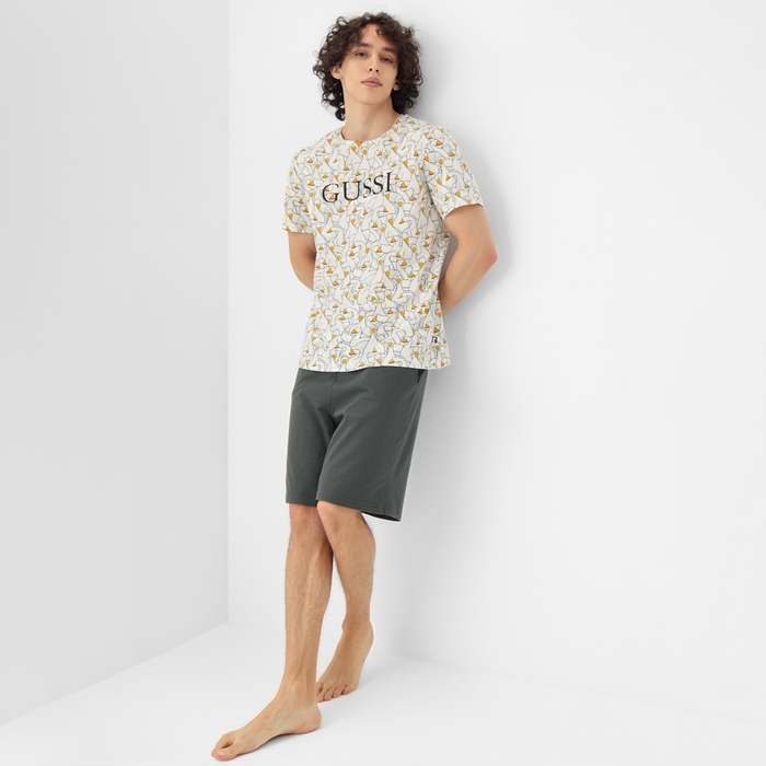 Пижама мужская (футболка и шорты) KAFTAN Gussi, р-р 52 Пижама мужская (футболка и шорты) KAFTAN Gussi, р-р 52