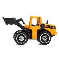 Игровой набор из металла &laquo;Строительная техника&raquo;, в комплекте дорожные знаки и техника