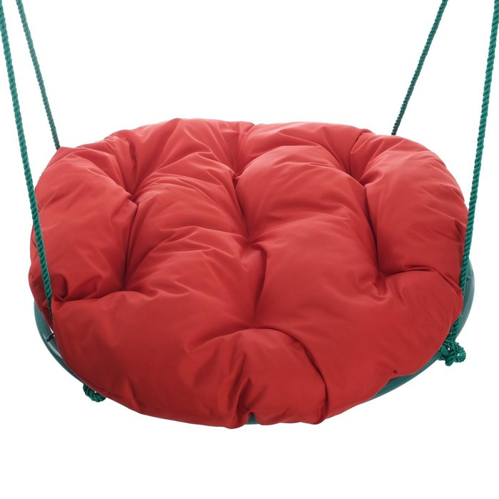 Качели "Гнездо" с подушкой d 90 см, макс нагрузка 80 кг, красная подушка