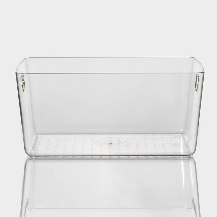 Контейнер для хранения &laquo;Нежность&raquo;, 32&times;22&times;14,3 см, цвет прозрачный