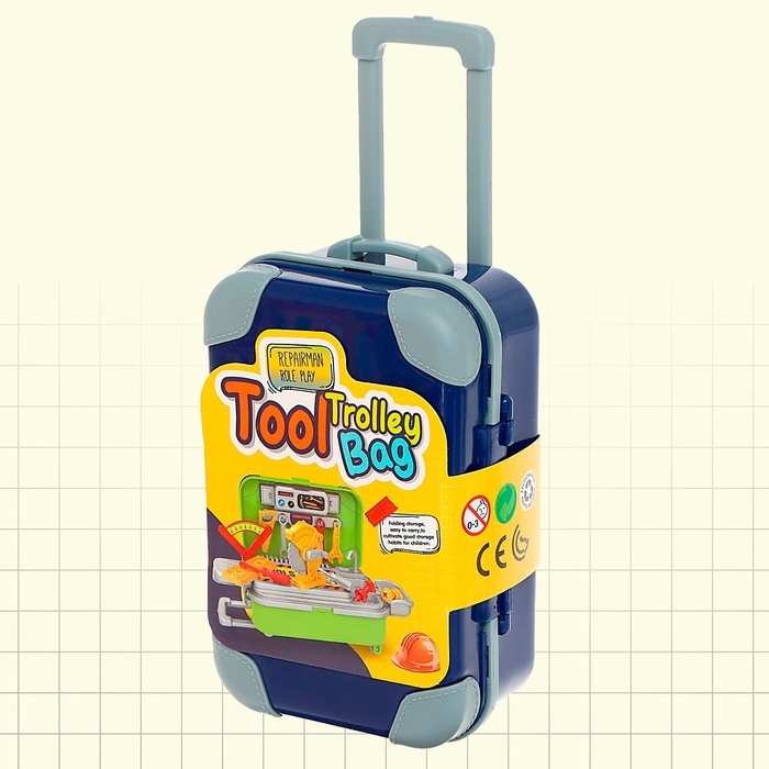 Набор детских инструментов &laquo;Чемодан на колесах&raquo;, цвет МИКС
