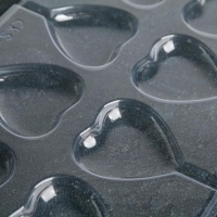 Форма для шоколада и конфет &laquo;Сердце&raquo;, 27,2&times;18,2 см, 8 ячеек, цвет прозрачный