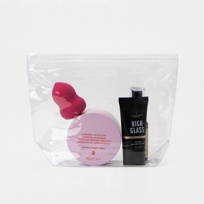 Косметичка с застежкой зип-лок, цвет прозрачный Косметичка с застежкой зип-лок, цвет прозрачный