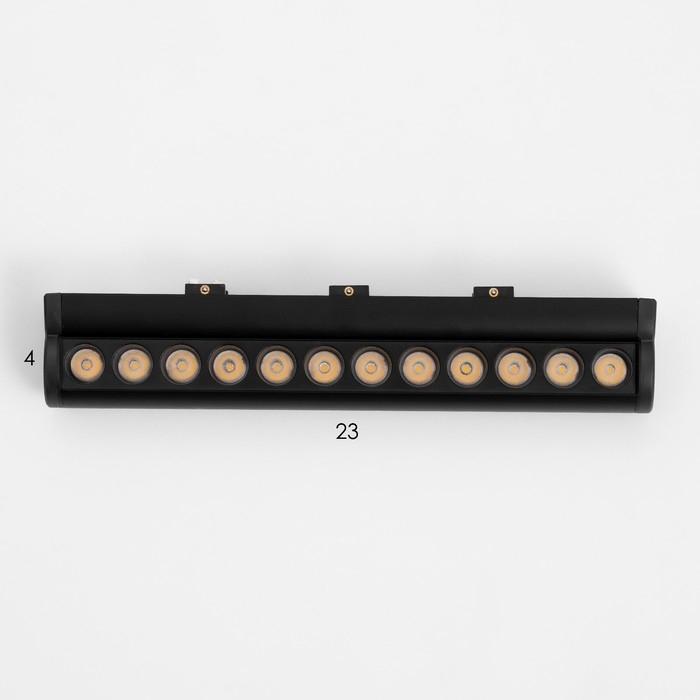 Светильник трековый SLIM Светильник трековый SLIM "Книжка-22" LED 12Вт 3000K-6000К 48V CRI90 черный 3,2х3,8х22,8см