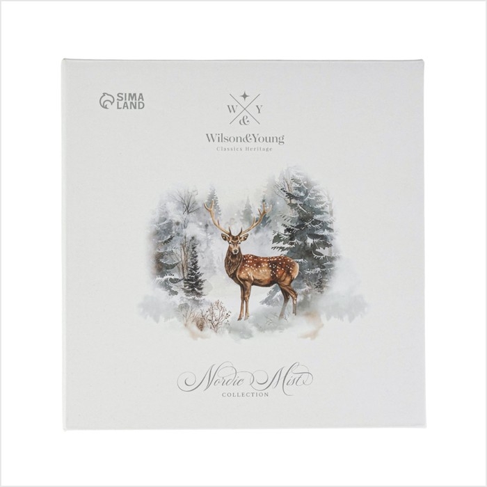 Салатник новогодний Wilson&Young &laquo;Зимний лес&raquo;, 650 мл, 20,2&times;3,6 см