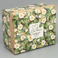 Коробка подарочная складная, упаковка, &laquo;От всего сердца&raquo;, 31 х 25.5 х 16 см