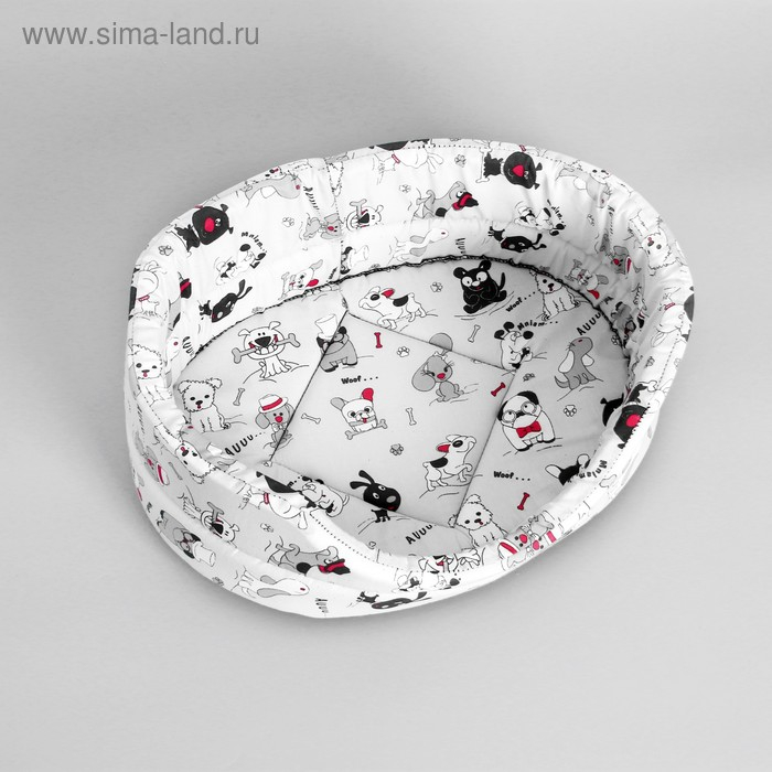 Лежанка поплин PerseiLine ЛЕ-2 №2 43 х 30 х 16 "песики"