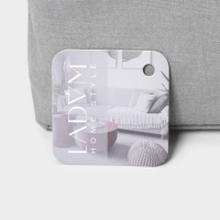 Корзина для хранения LaDо́m, с ручками, 23&times;16&times;12 см, цвет серый