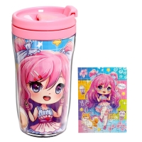 Термостакан с пазлом &laquo;Кавайная девчонка&raquo;, 54 элемента, 250 мл